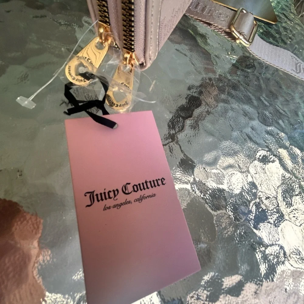 NWT- Juicy Couture Beige Tote and Wallet Set - Picture 2 of 9